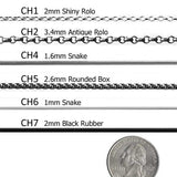Sterling Silver 1.6mm Snake Chain