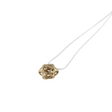 Double-Sided Chai Shin Star of David Pendant Necklace 14K gold Snake Chain 1mm