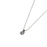 Tiny Star of David Pendant Necklace Silver Delicate Cable Chain