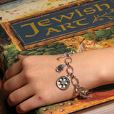 Passover Pesach Seder Bracelet Silver. Great gift to a mother or a loved one for Passover.