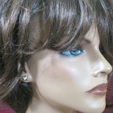 Alef Studs Earrings Silver