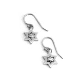 Star of David Earrings Silver