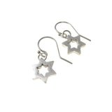 Star of David Earrings Silver