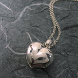 Puffy Heart 4 Pictures Locket Sterling Silver
