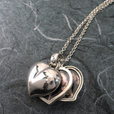 Puffy Heart 4 Pictures Locket Sterling Silver