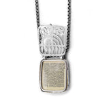 Hoshen 12 Tribes Aaron High Priest Breastplate Pendant Necklace Silver Semi-precious Stones on Rounded Box Chan