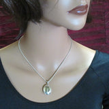 Menorah Ladybug Locket Sterling Silver and 14K Gold