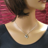 Small Heart Ahava (Love) Cut-out Locket Sterling Silver