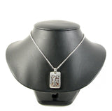 Tree Of Life Rectangular Locket Sterling Silver
