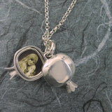 Small Pomegranate Locket Sterling Silver