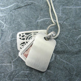 Menorah Rectangular Locket Sterling Silver