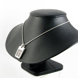 Menorah Rectangular Locket Sterling Silver