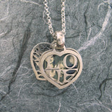 Tree Of Life And Love 2-Sided Heart Locket Sterling Silver