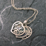 Tree Of Life And Love 2-Sided Heart Locket Sterling Silver