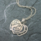 Tree Of Life And Love 2-Sided Heart Locket Sterling Silver