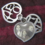 Ahava And Love 2-Sided Heart Locket Sterling Silver