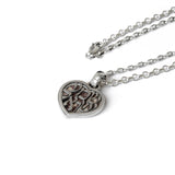 Shema & Tree of Life 2-Sided Heart Locket Sterling Silver