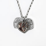 Shema & Tree of Life 2-Sided Heart Locket Sterling Silver