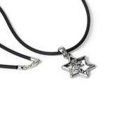 Star of David Lion of Judah Pendant Necklace Silver Leather Cord Leather Cord Bar-Mitzvah Boys, Teens