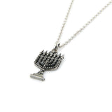 Pendant Necklace Rolo Chain